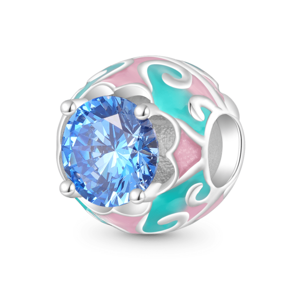 Easter Egg Birthstone Charm image number 0