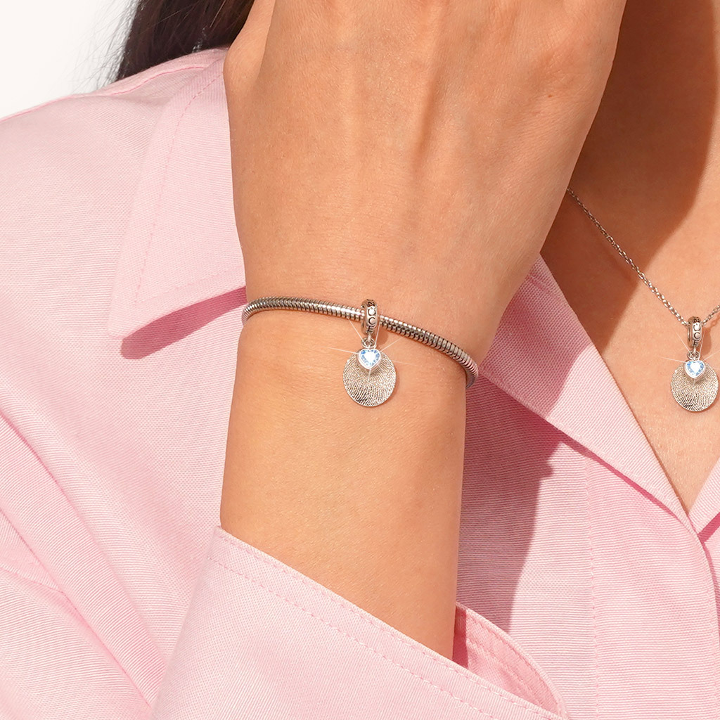 Fingerprint Birthstone Pendant image number 3