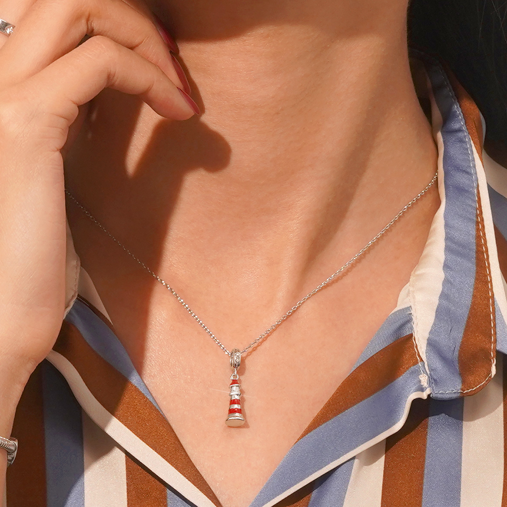 Red Lighthouse Pendant image number 4