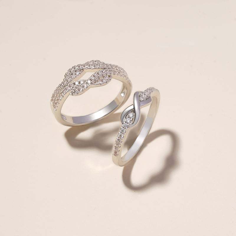 Infinite Pave White CZ Ring image number 2