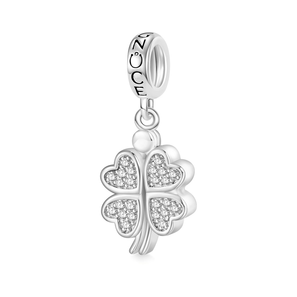 Openable Four-leaf Clover Pendant image number 1