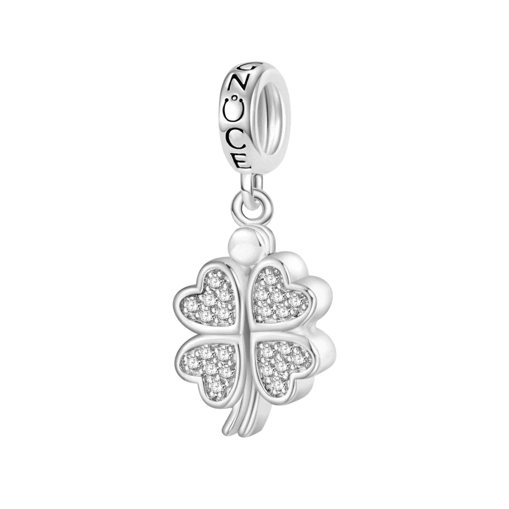 Openable Four-leaf Clover Pendant image number 0