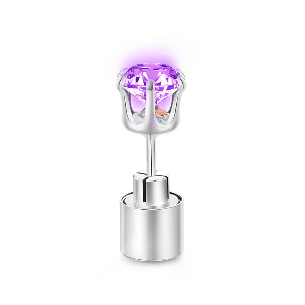 Pink Light-up Stud Earring image number 1