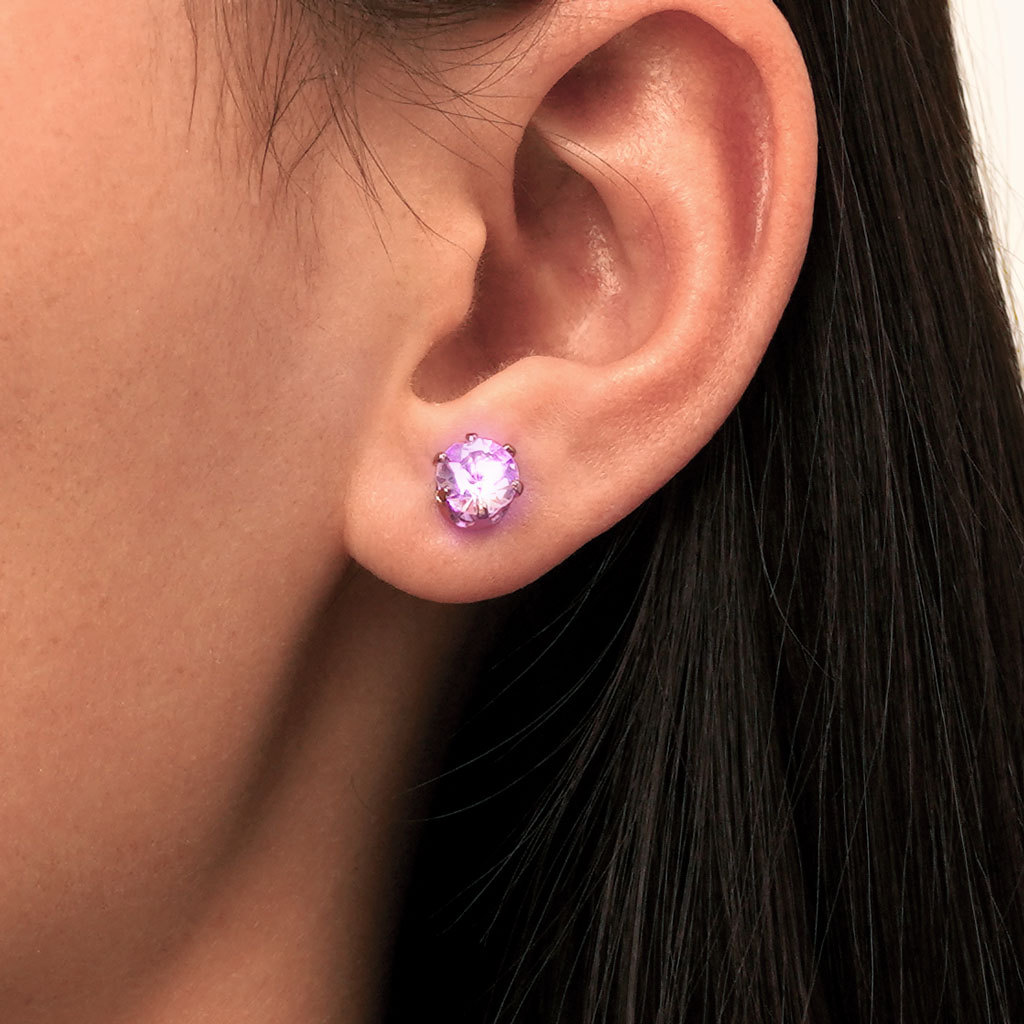 Pink Light-up Stud Earring image number 6