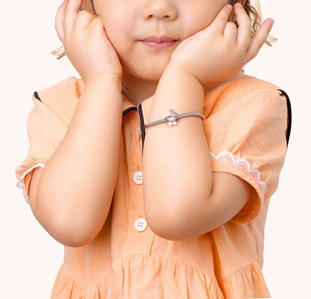 Pink Pram Photo Charm image number 2