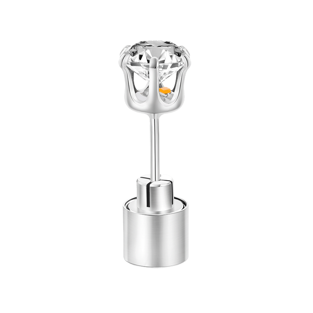 White Light-up Stud Earring image number 0