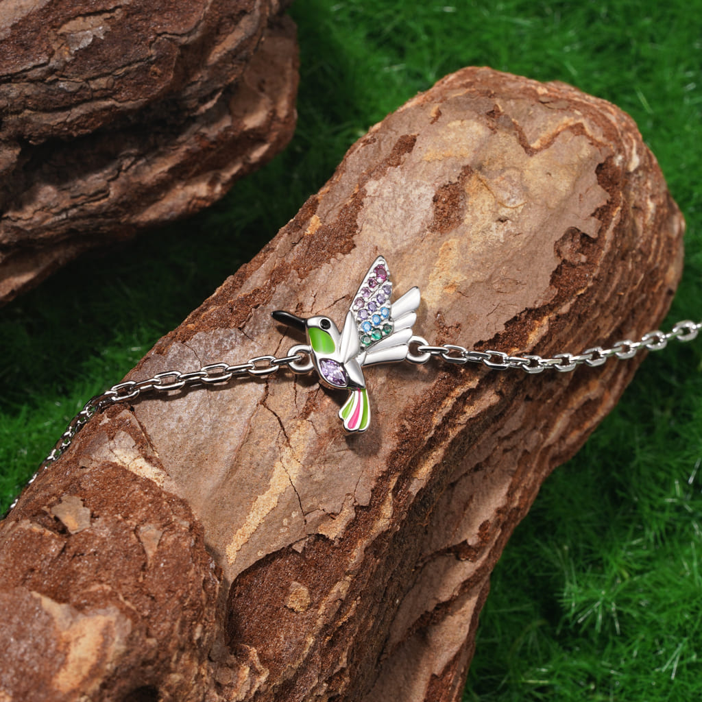 Adjustable Hummingbird Bracelet image number 1