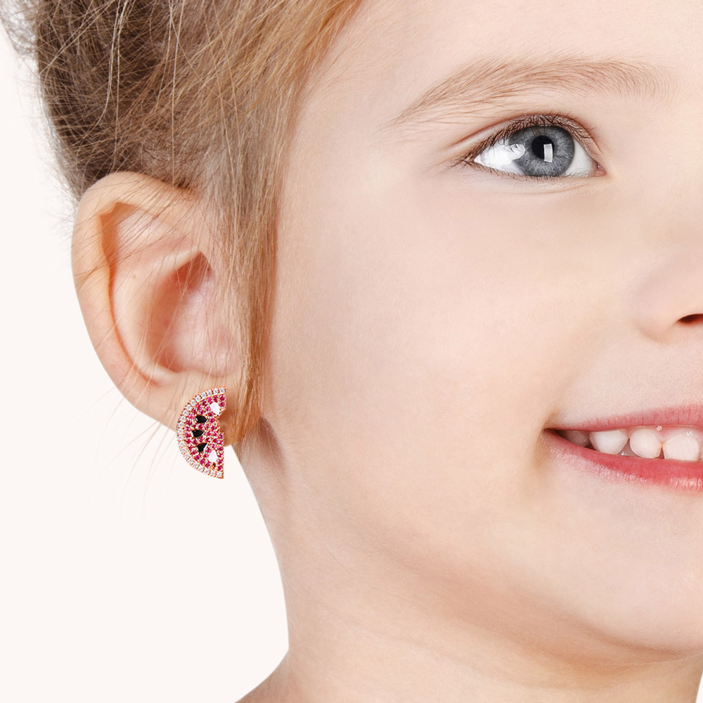 Watermelon Stud Earrings image number 3
