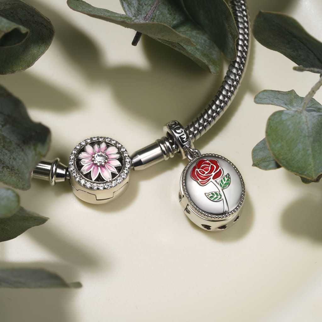 Rose Personalized Photo Pendant image number 2