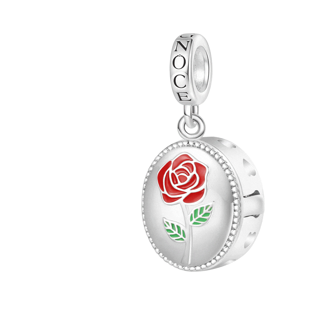 Rose Personalized Photo Pendant image number 1