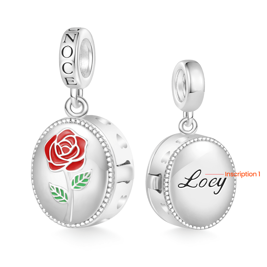 Rose Personalized Photo Pendant image number 3