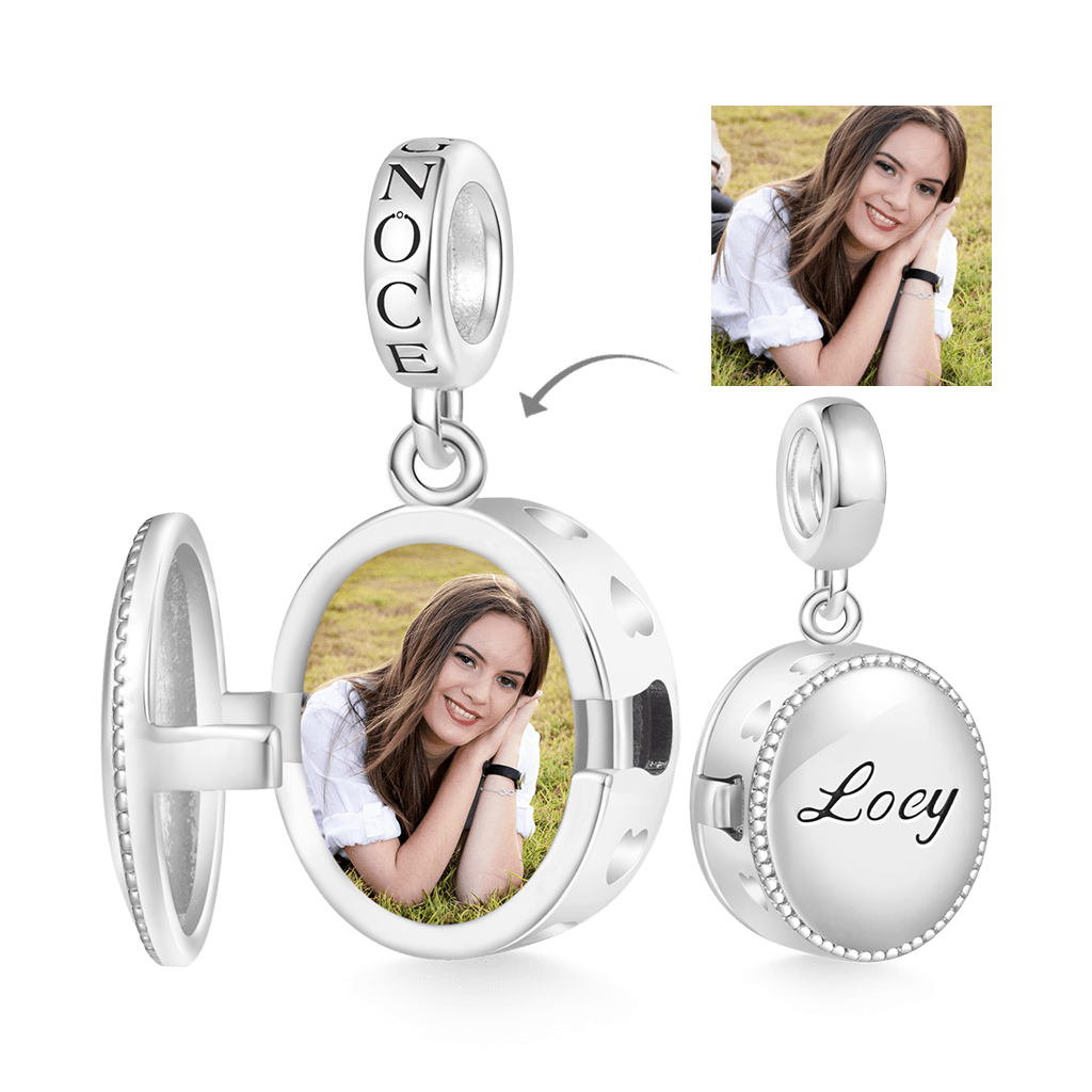 Rose Personalized Photo Pendant image number 0