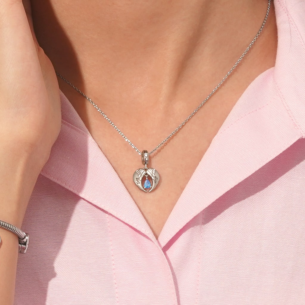Angel Wings Tears Pendant image number 5