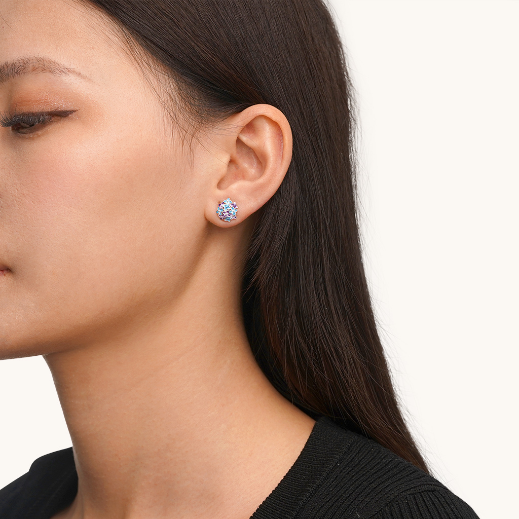 Hydrangea Stud Earrings image number 3