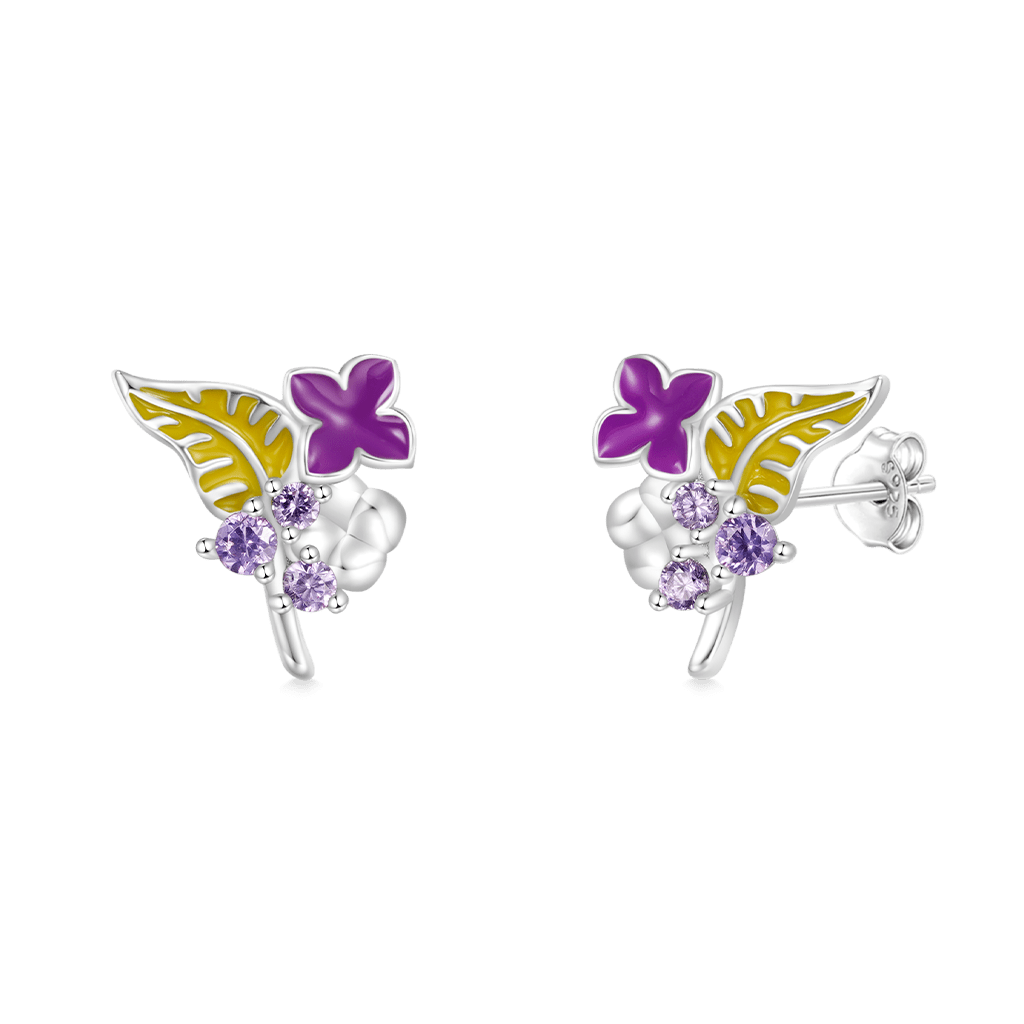Lilac Stud Earrings image number 1