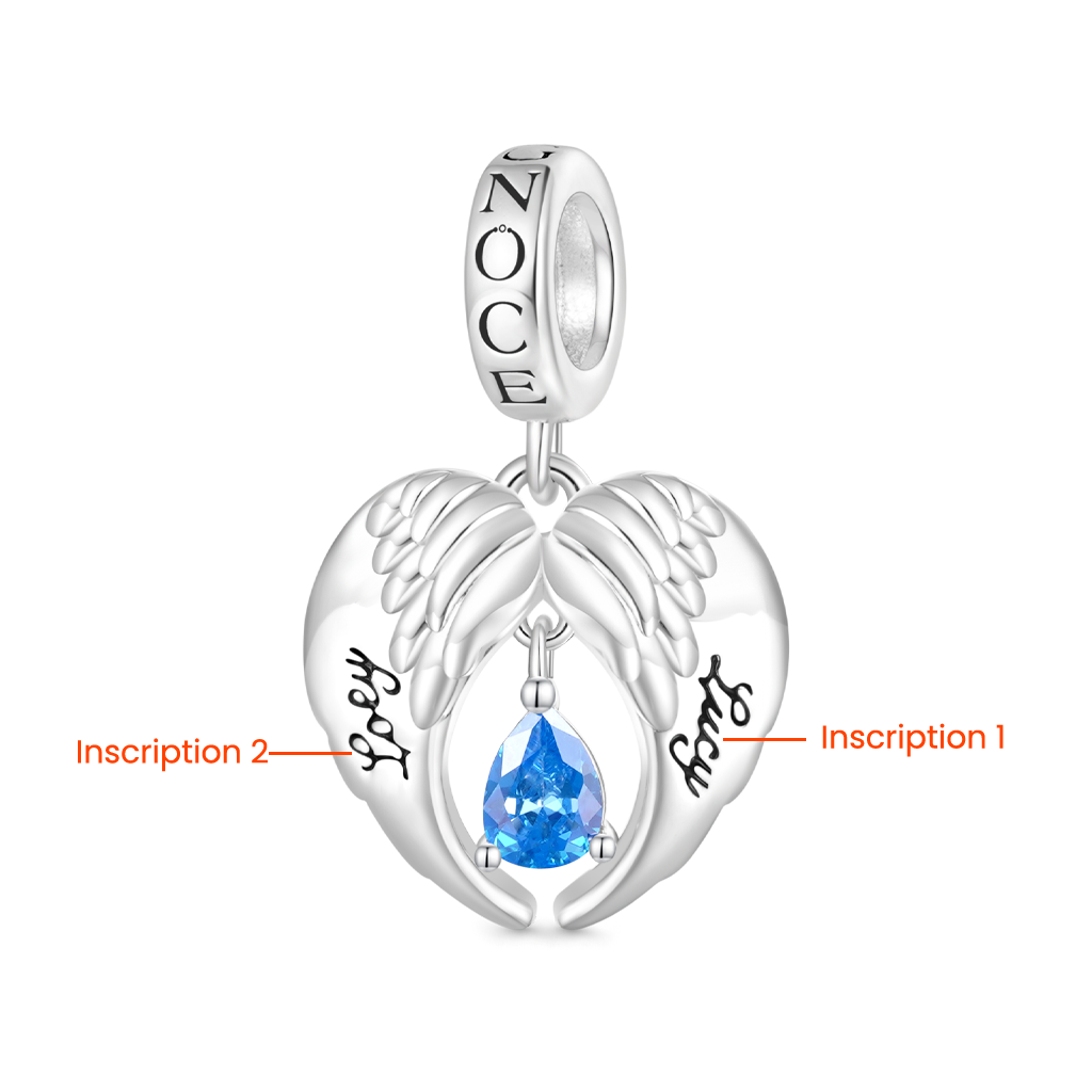 Angel Wings Tears Pendant image number 1