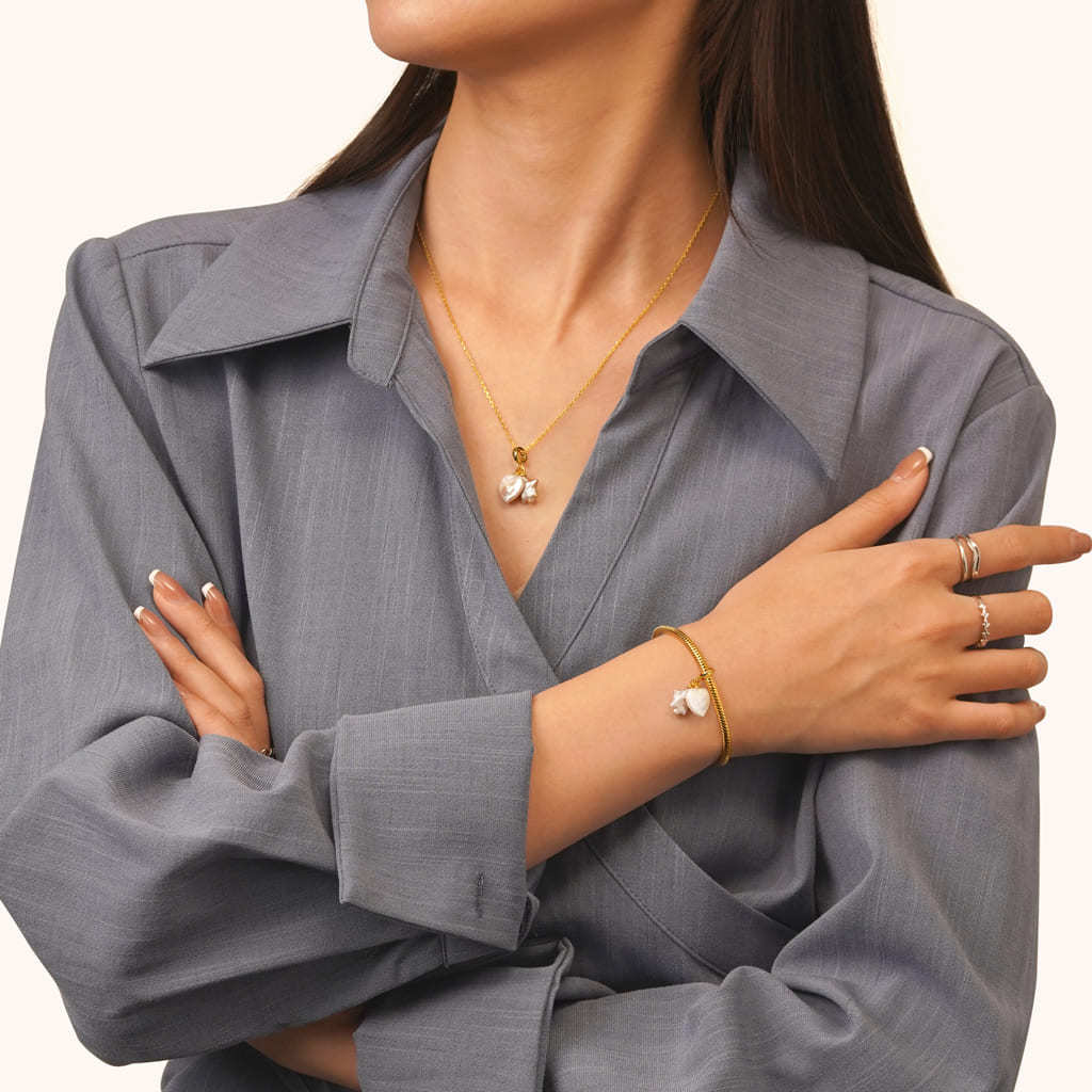 Ocean Love Star Pearl Pendant image number 3