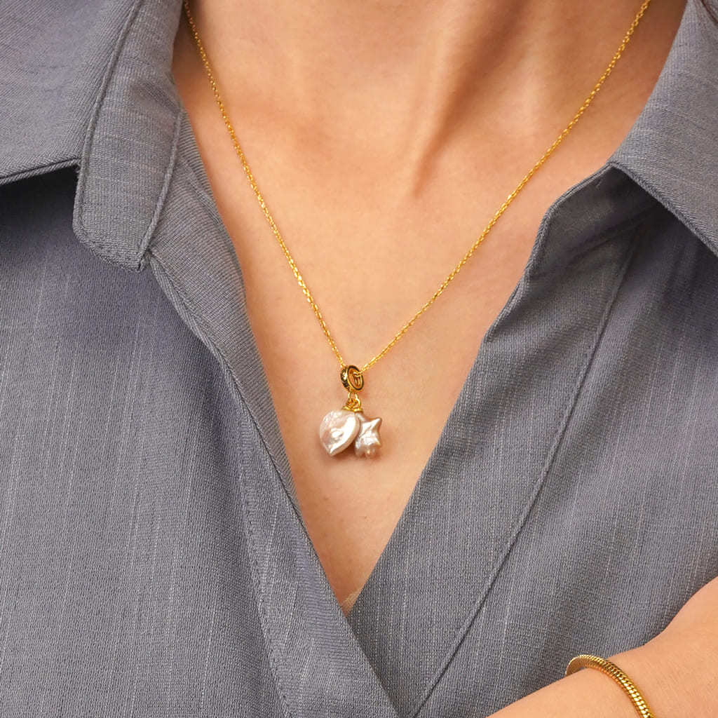 Ocean Love Star Pearl Pendant image number 4