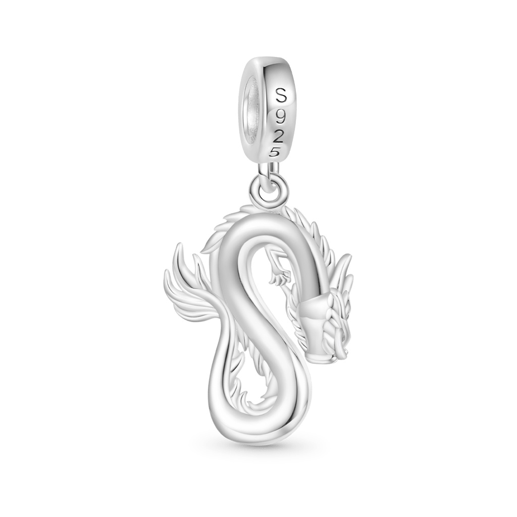 Silver Dragon Pendant image number 1