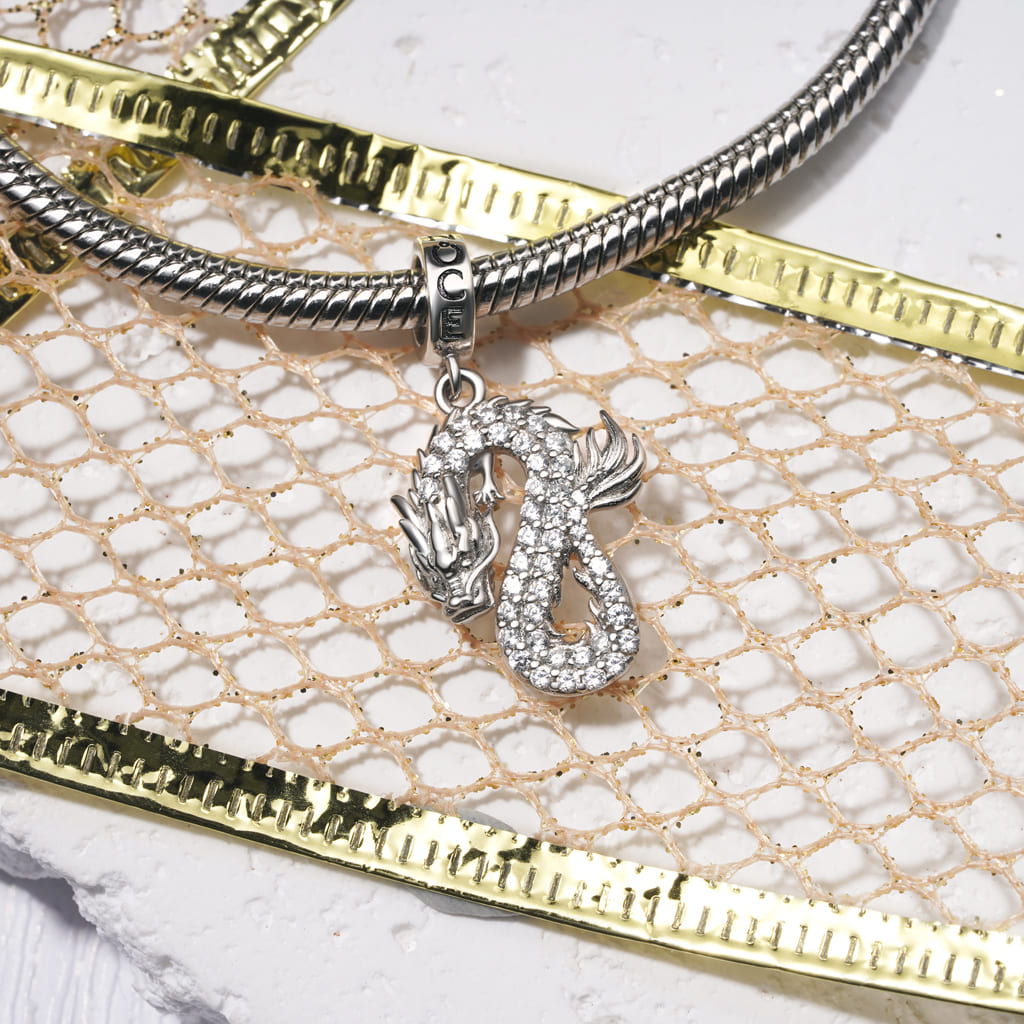 Silver Dragon Pendant image number 2