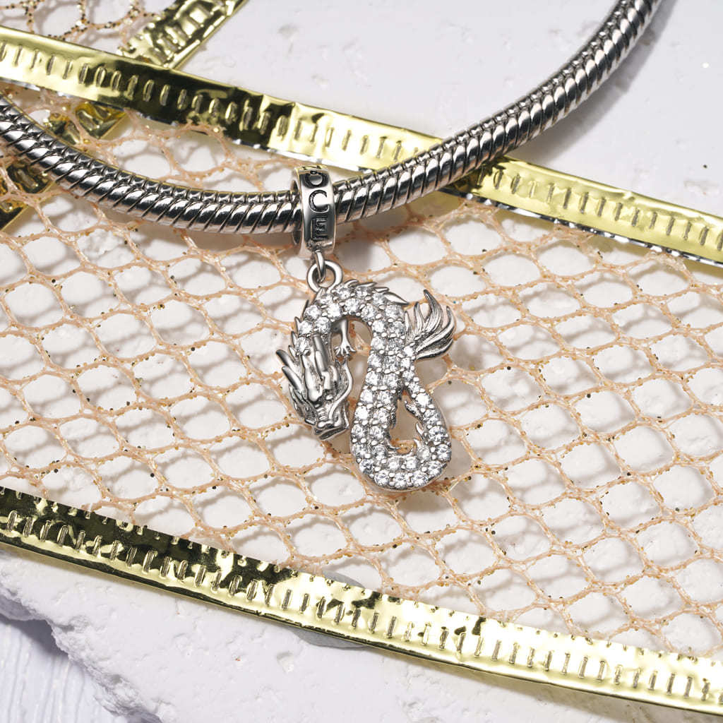 Silver Dragon Pendant image number 2