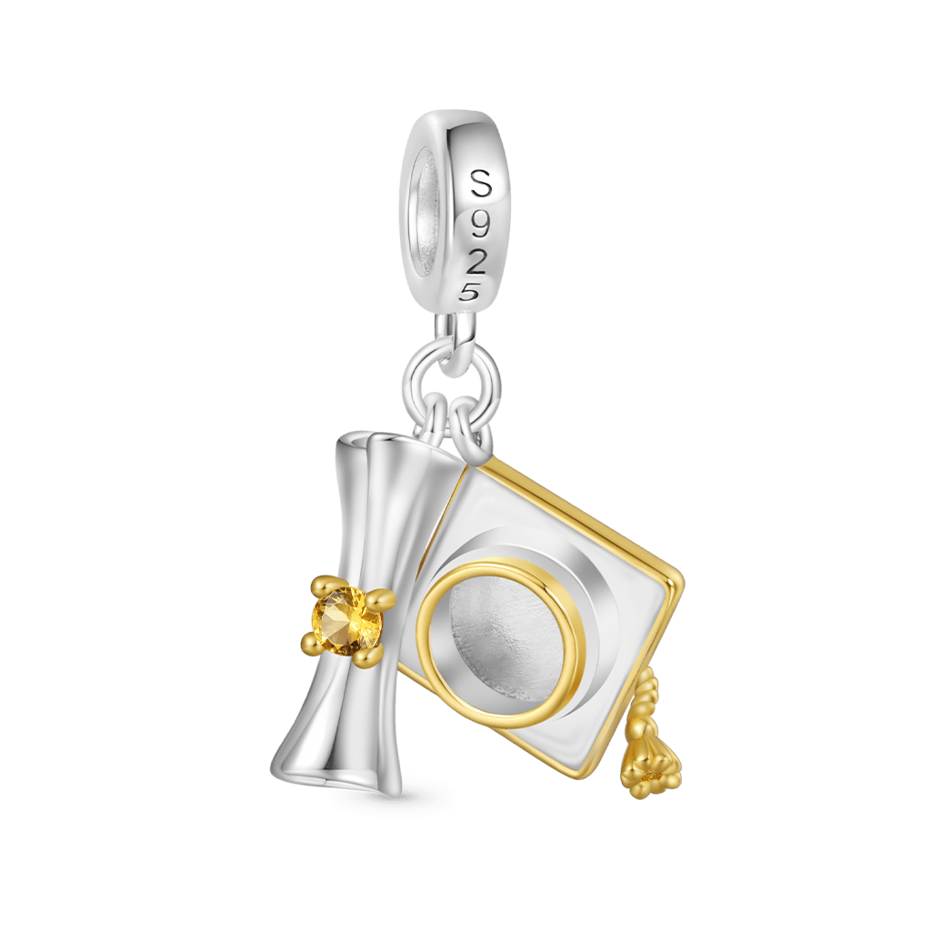 Engravable Bachelor Cap Pendant image number 1