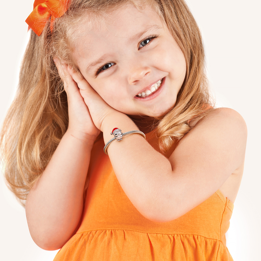 Owl with Santa Hat Charm image number 3