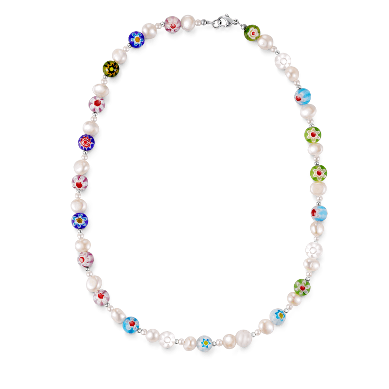 Beaded & Pearls Choker Necklace image number 0