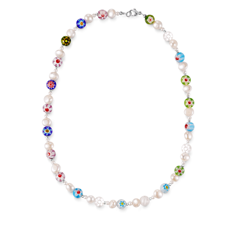 Beaded & Pearls Choker Necklace image number 0