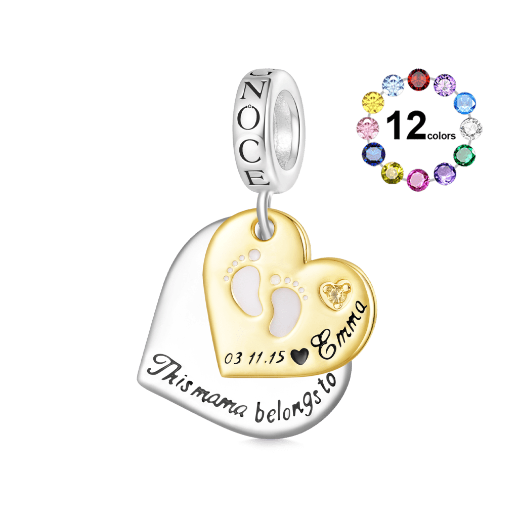Double Heart Engravable Pendant image number 0