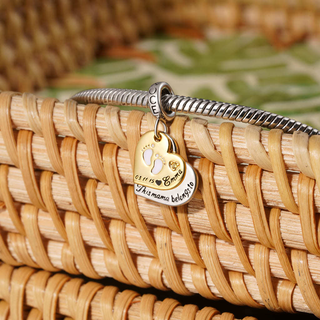 Double Heart Engravable Pendant image number 2