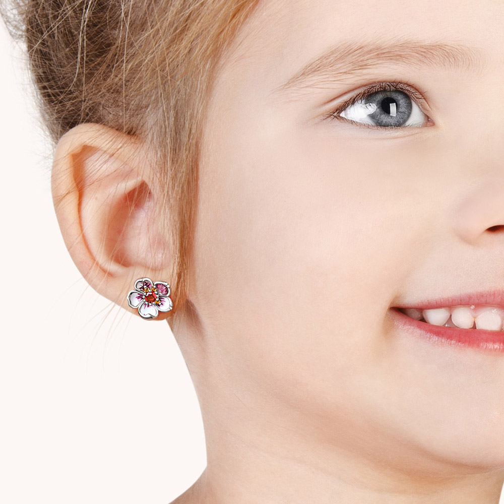 Cherry Blossoms Stud Earrings image number 3