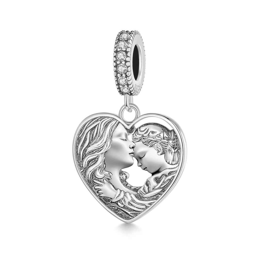 Loving Mother and Daughter Pendant image number 0