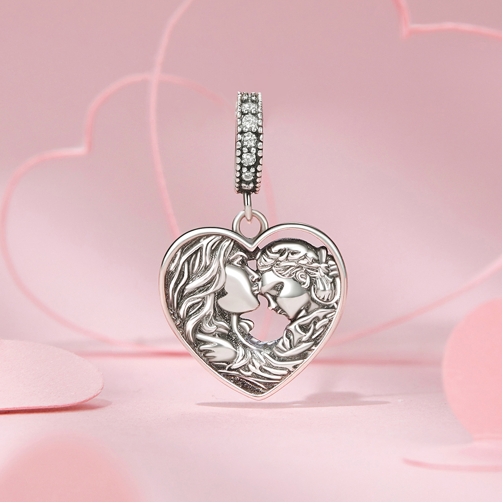 Loving Mother and Daughter Pendant image number 1