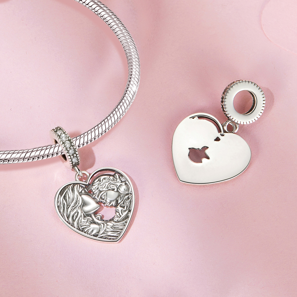 Loving Mother and Daughter Pendant image number 2