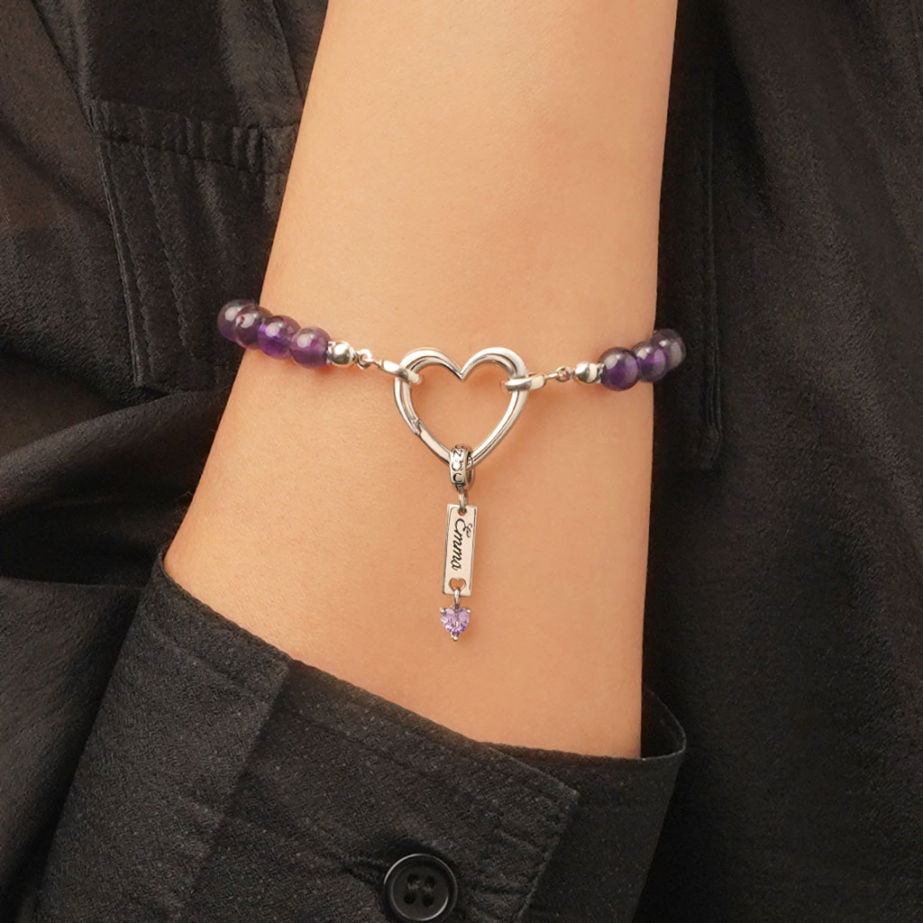 Amethyst Stretch Bracelet image number 6