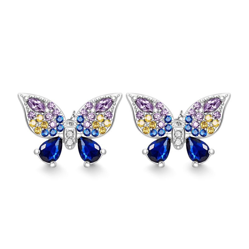 Butterfly Stud Earrings image number 0
