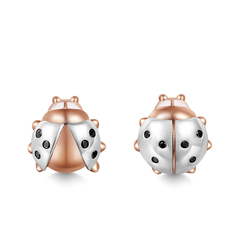 Ladybug Stud Earrings image number 0