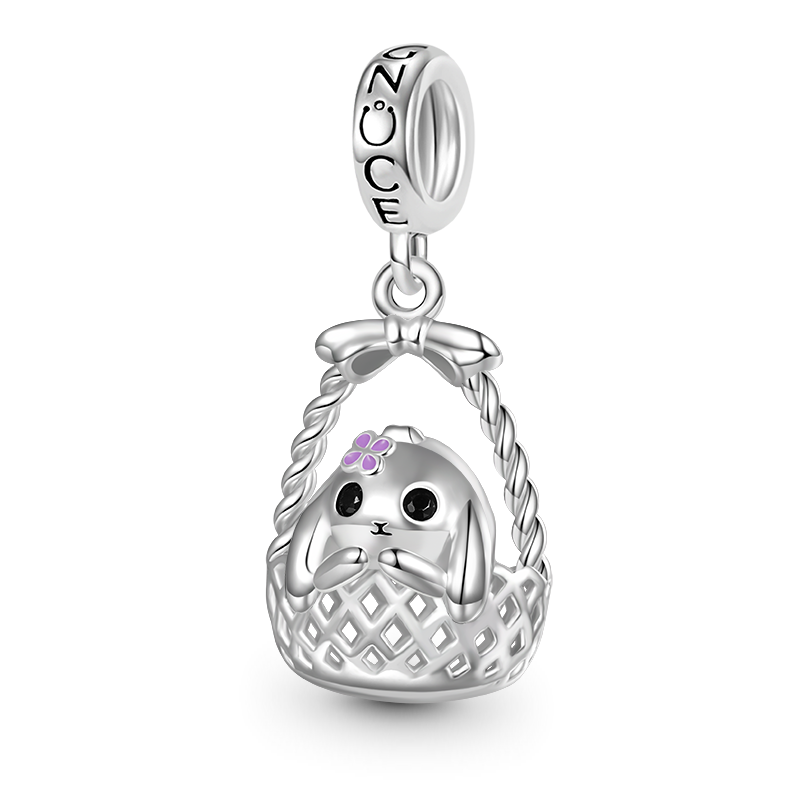 Bunny in Basket Pendant image number 0