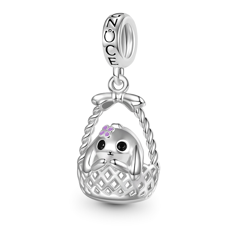 Bunny in Basket Pendant image number 0