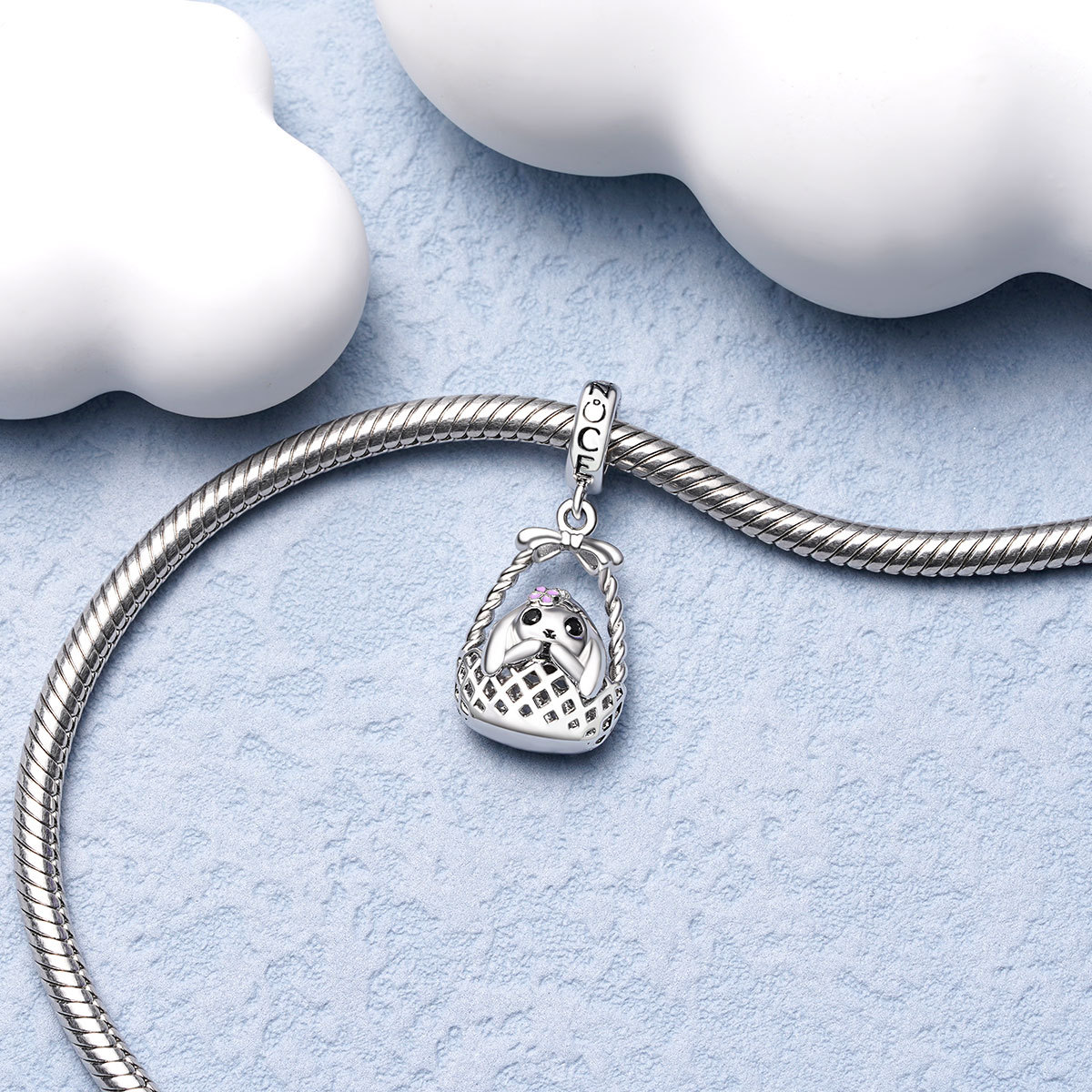 Bunny in Basket Pendant image number 2