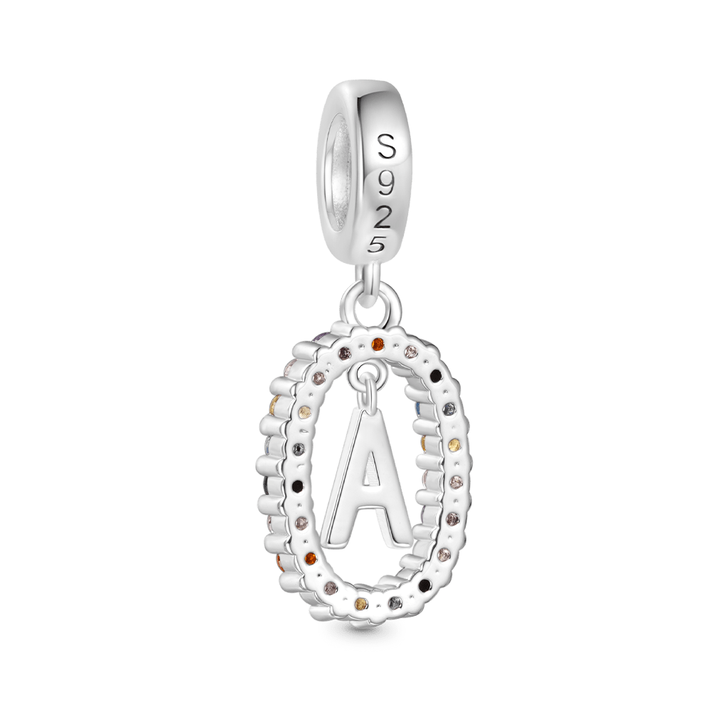 Personalized Initial Letter Color Pendant image number 2