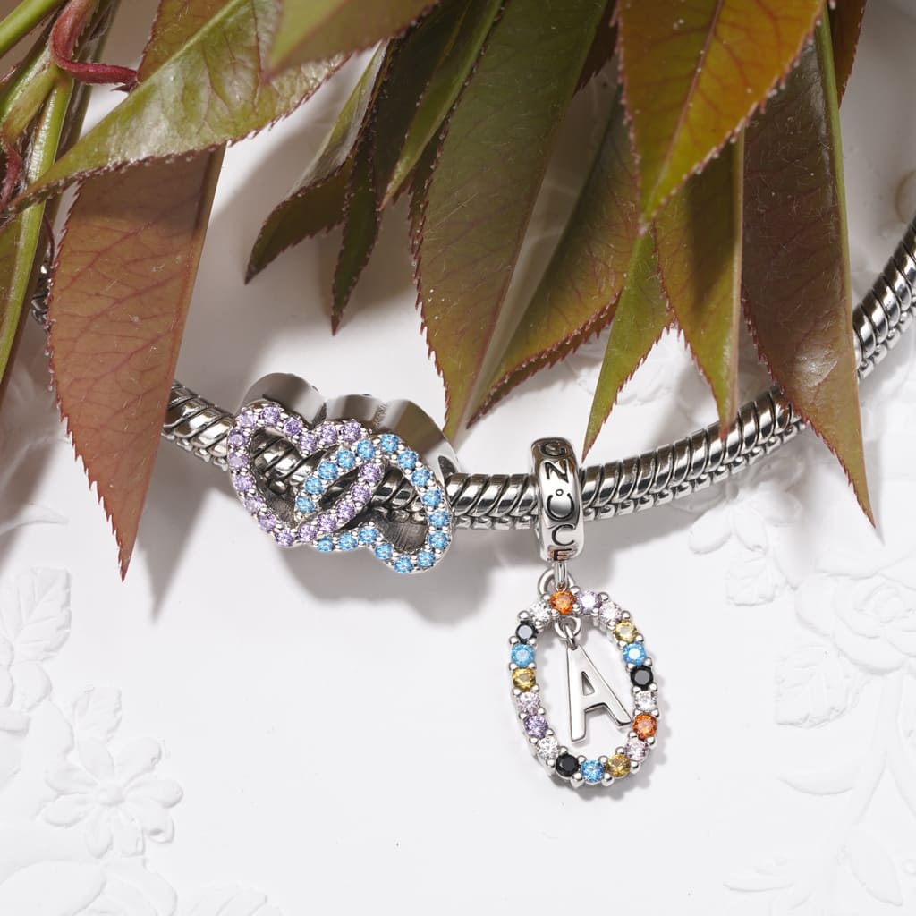 Personalized Initial Letter Color Pendant image number 3