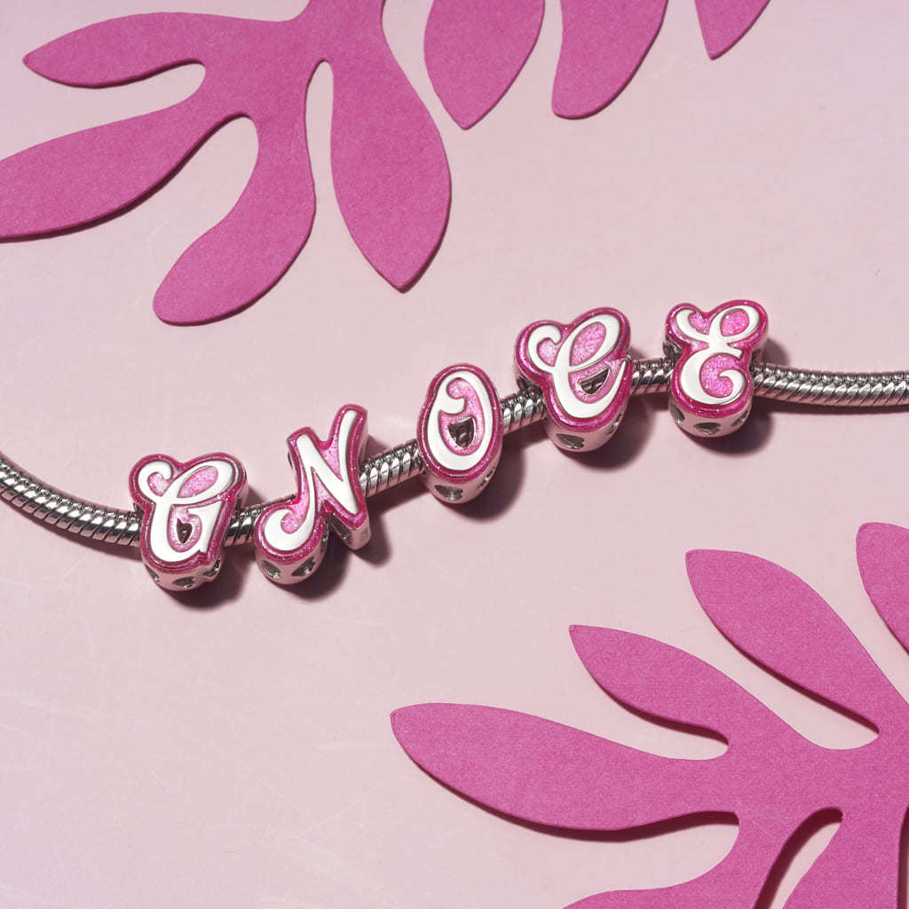 Barbie Pink Letter Charm image number 2