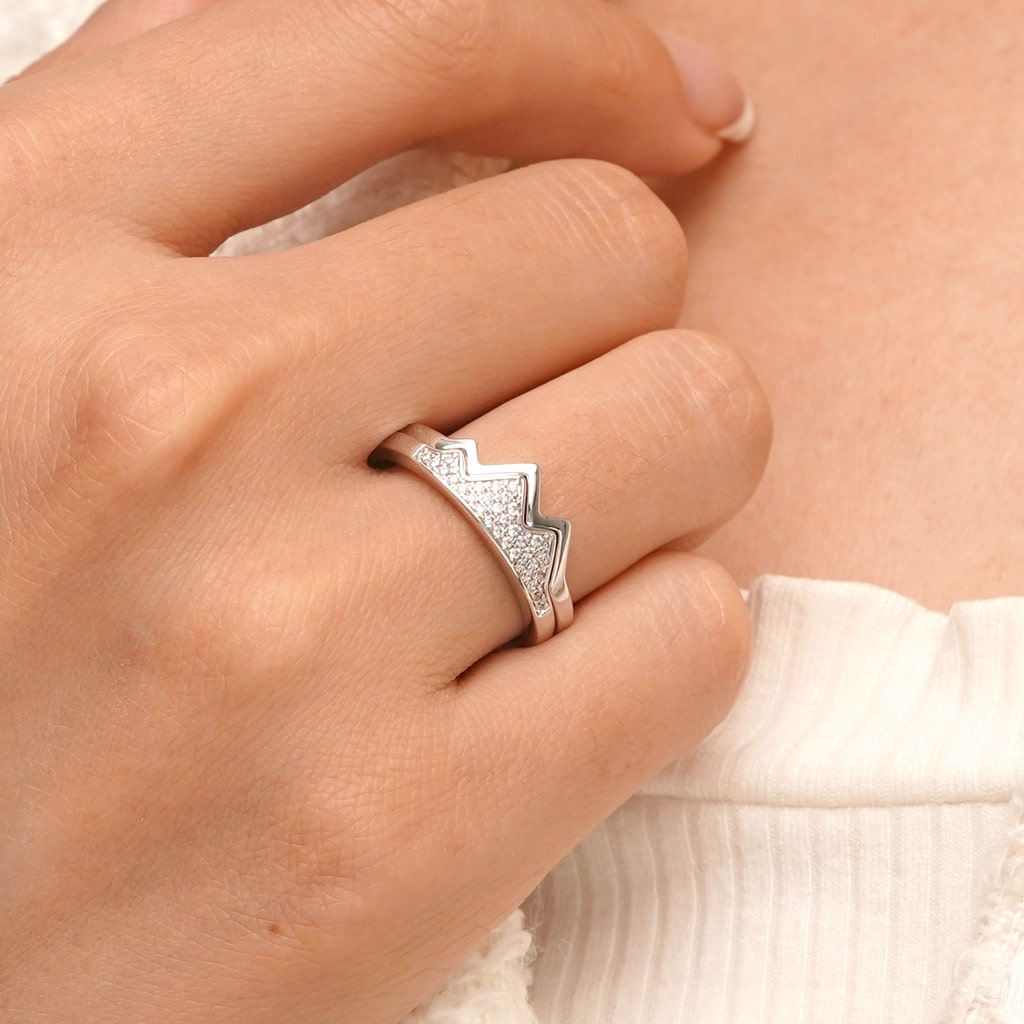 Mountain Stackable Ring image number 4