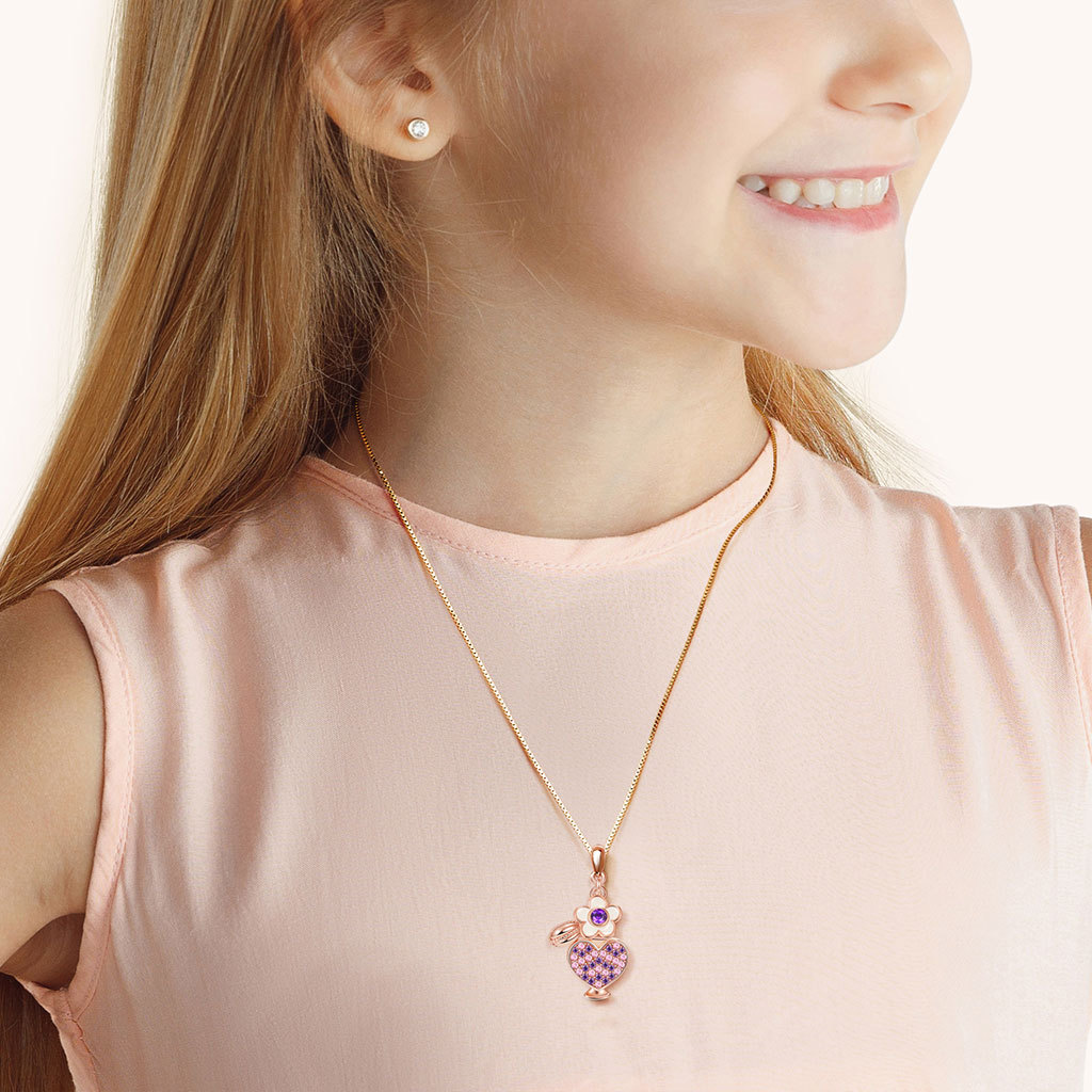 Perfume Heart Bottle Necklace image number 3