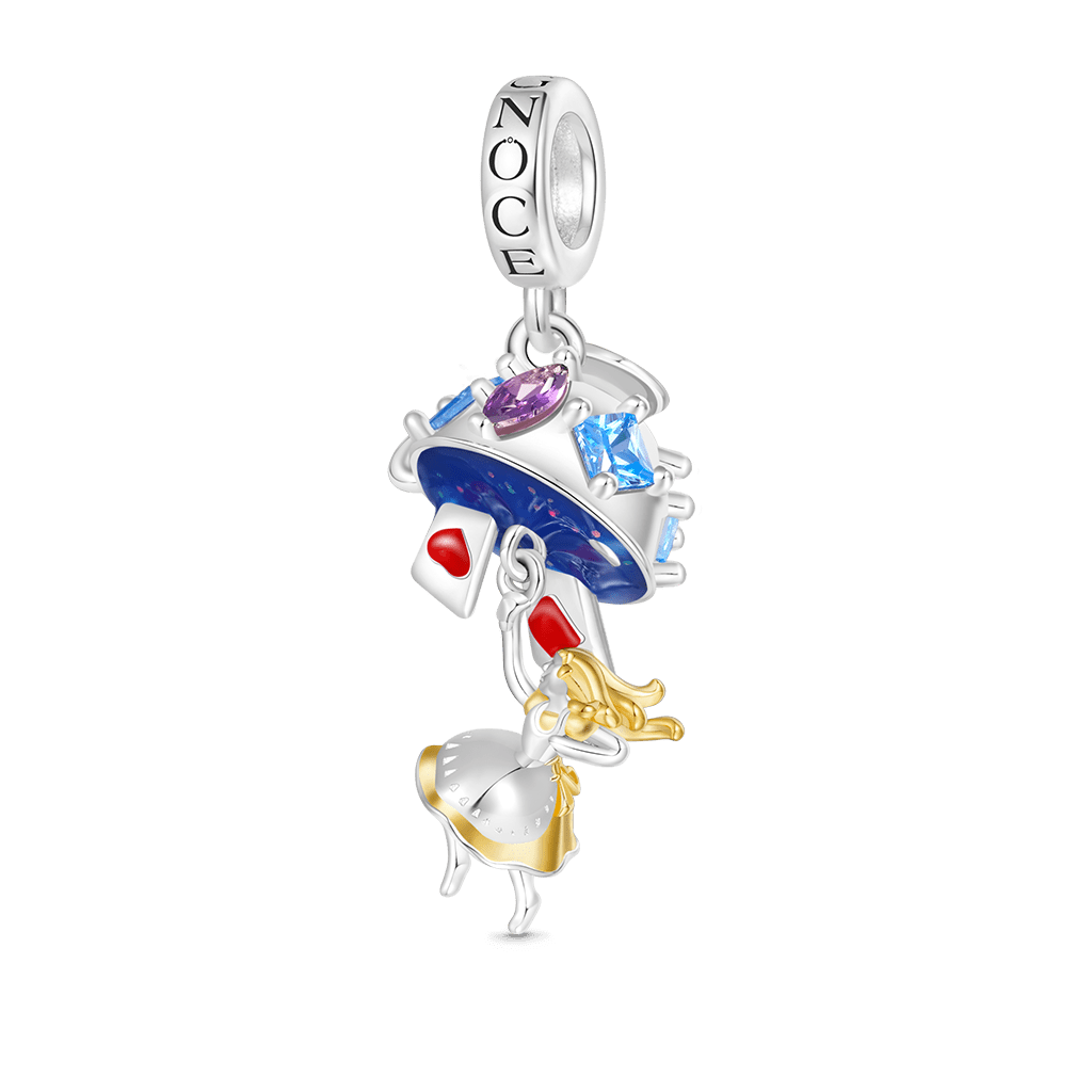 Alice Teacup Playing Cards Pendant image number 0