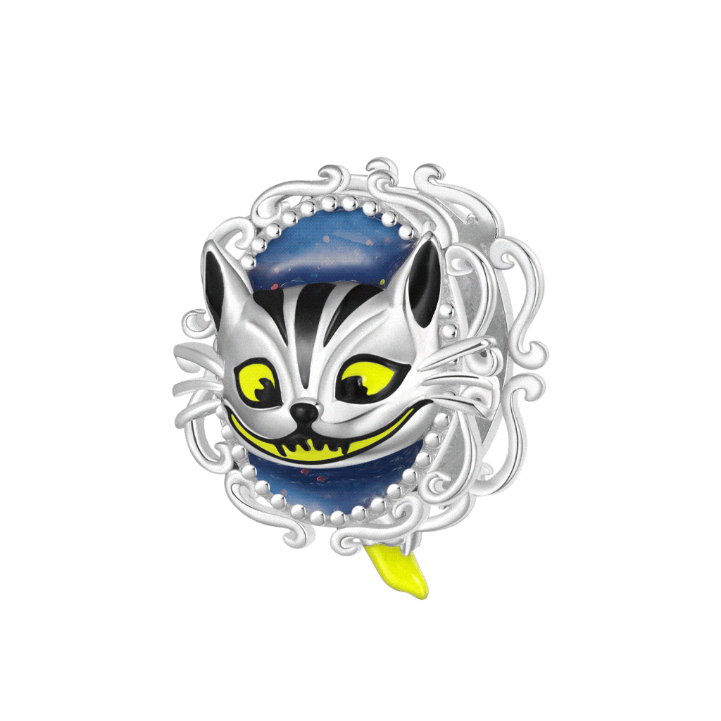 Cunning Cheshire Cat Glow-in-the-Dark Charm image number 0
