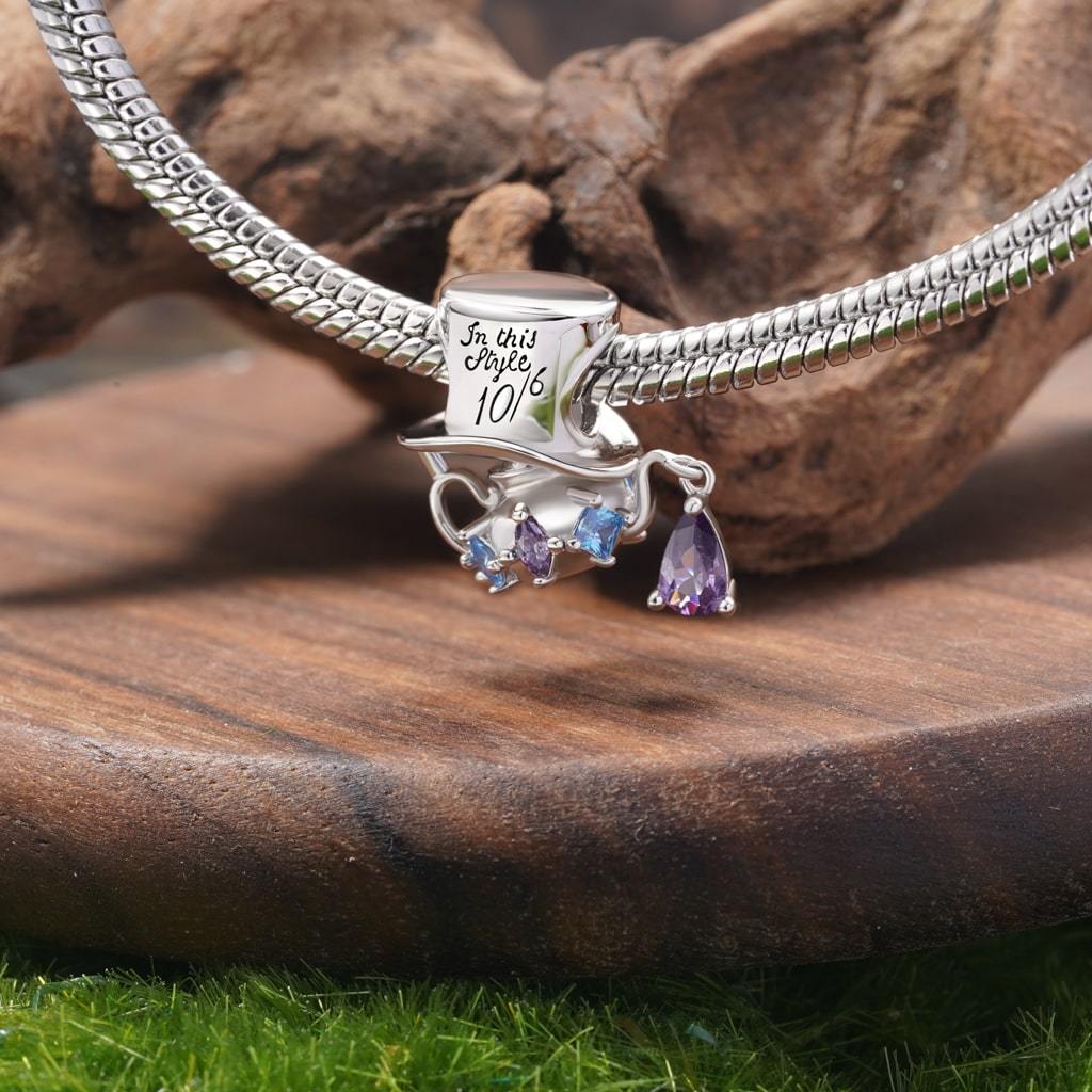 Mad Hatter Teapot Charm image number 2