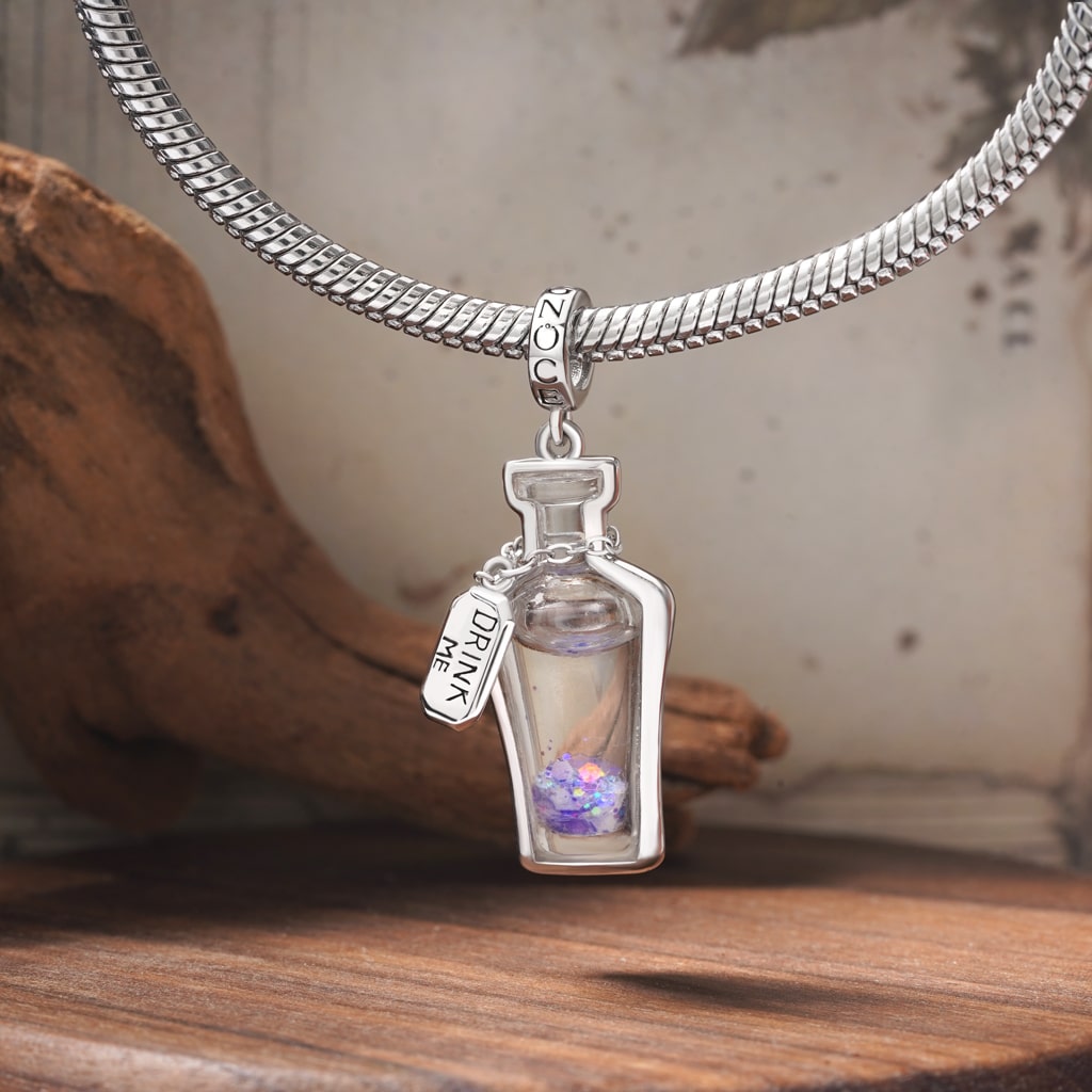 Glow-in-the-Dark Alice's Magic Potion Pendant image number 3